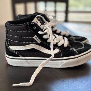 Youth Vans high tops. Size 2
